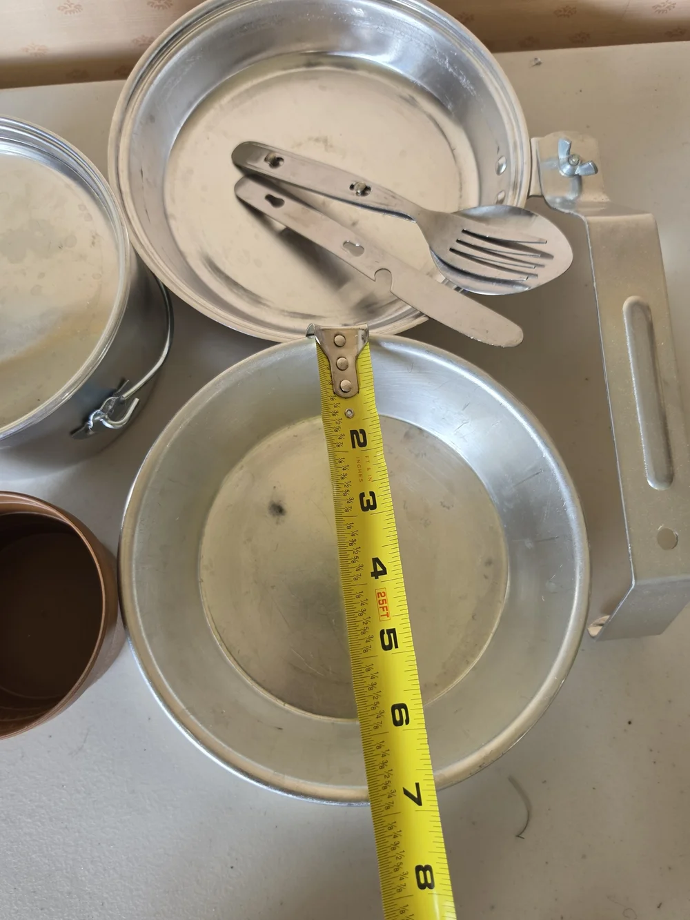 Vintage Mirro Aluminum Cookware Camping Mess Kit Set Utensils